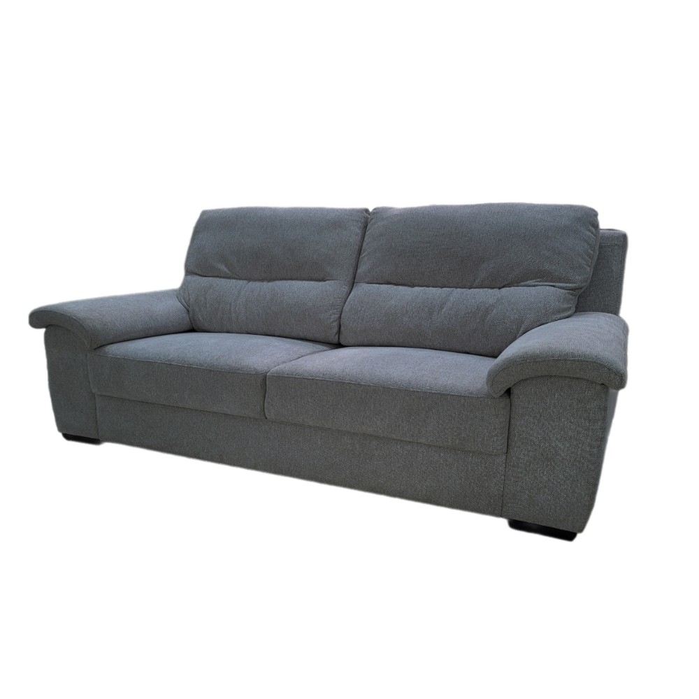 Divano 3 posti grigio scuro 230x90x105