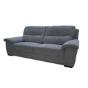 Divano 3 posti grigio scuro 230x90x105
