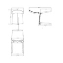 Sedia ergonomica bronzo 46,4x53,9x84,5