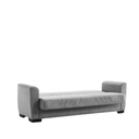 Divano letto 149x78x78 cm grigio