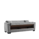 Divano letto 149x78x78 cm grigio