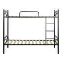 Letto a castello in metallo nero 194x80x160