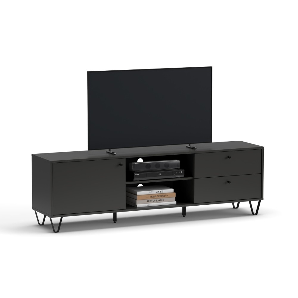 Porta tv antracite 182x40x55 cm