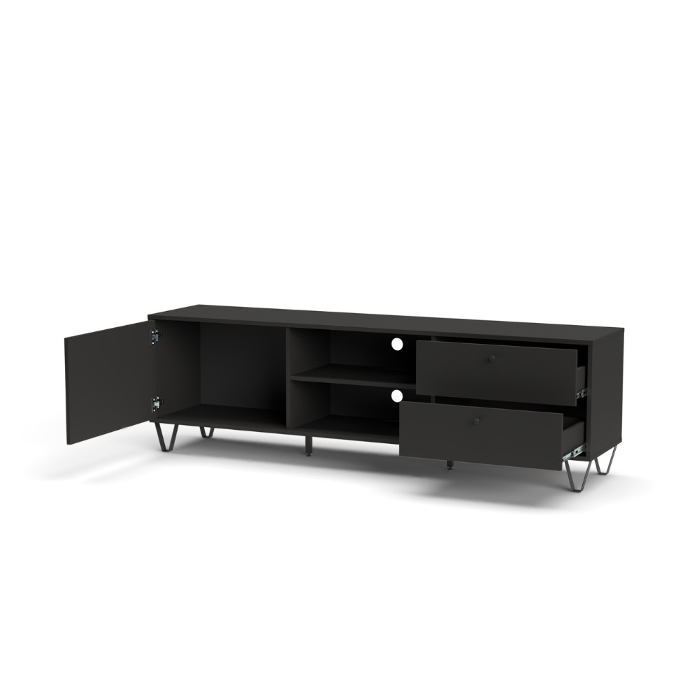 Porta tv antracite 182x40x55 cm