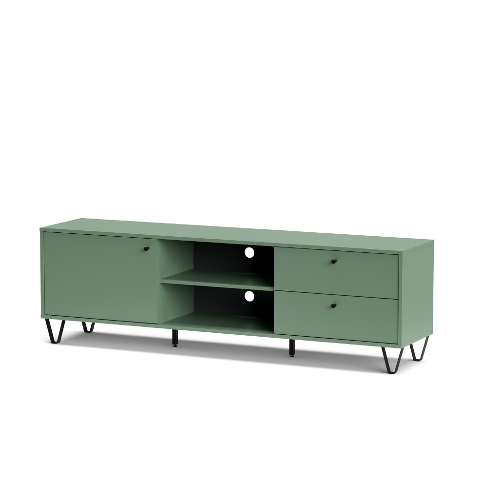 Porta tv verde 182x40x55.10 cm