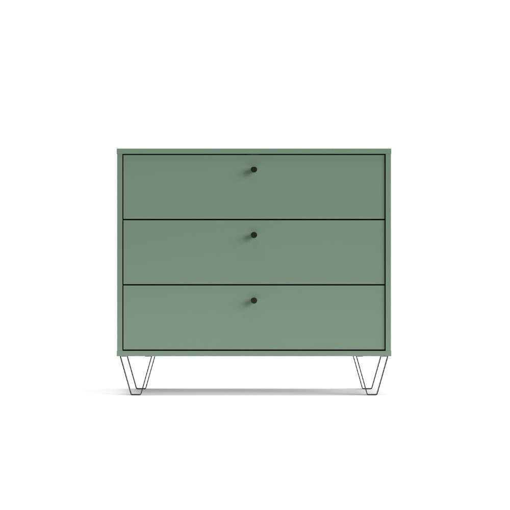 Cassettiera verde 83.6x40x75.2 cm