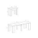 Consolle allungabile bianca 90x51,6x76,6 cm
