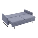 Divano letto grigio chiaro 214x108x96