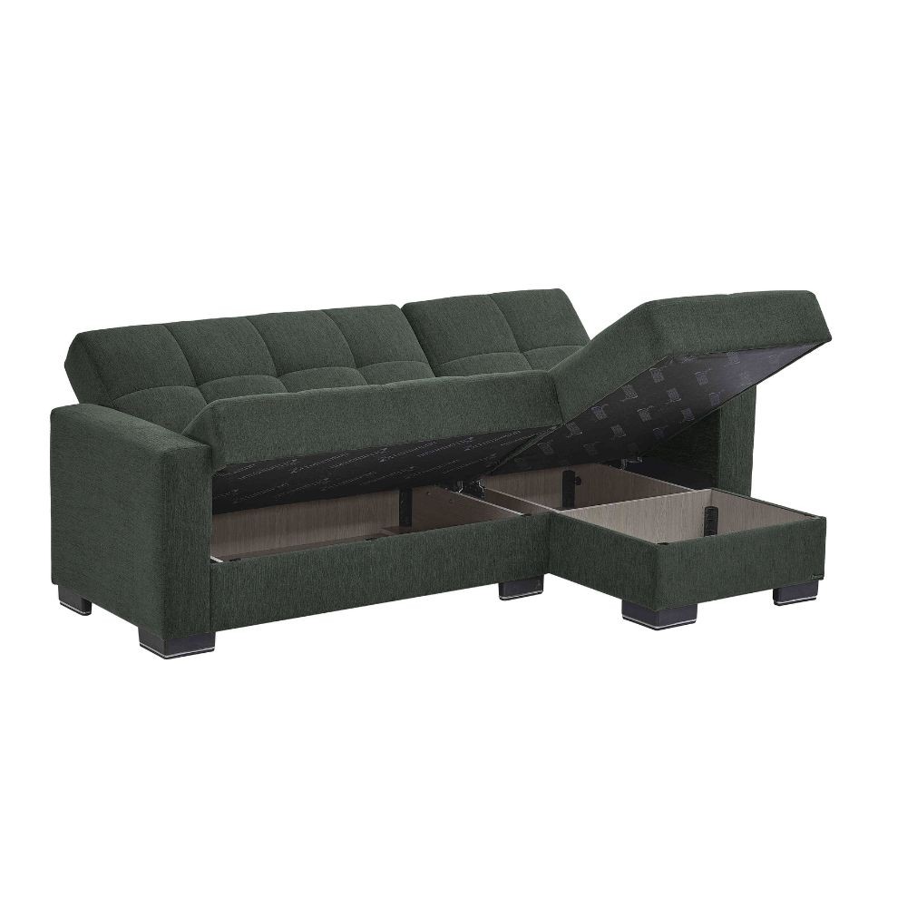 Divano letto con penisola 240x107x99 cm