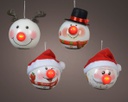 Pallina LED in schiuma 6,5 cm assortita