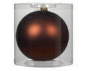 Pallina di vetro marrone opaco 15 cm