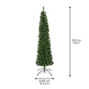 Albero di natale verde 300 x 80 cm