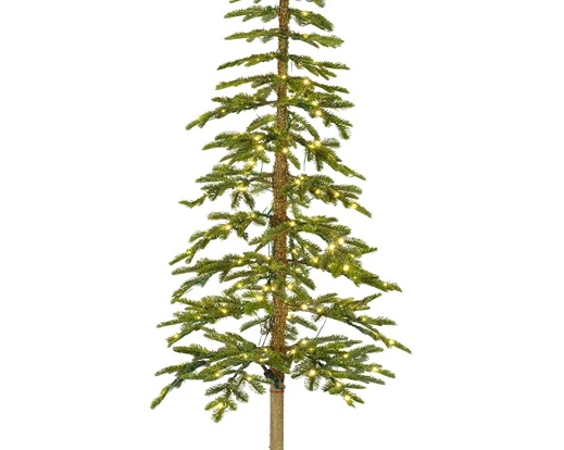 Abete alpino micro LED 50x210 cm verde/bianco caldo