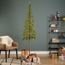 Abete alpino micro LED 50x210 cm verde/bianco caldo