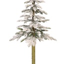 Abete alpino innevato 36x150 cm verde/bianco