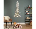 Albero di Natale innevato 50x210 cm con luci