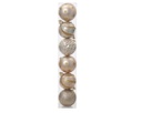 Set 6 palline di Natale perla 15 cm