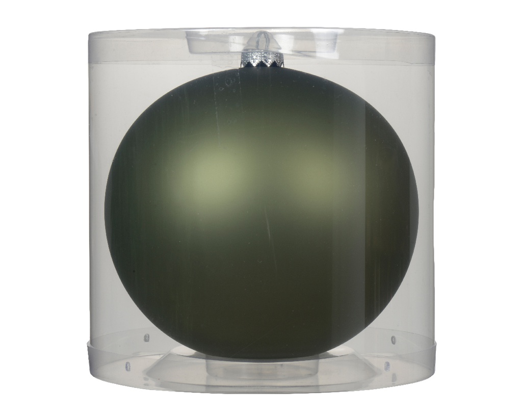 Pallina di vetro opaco 15 cm rosmarino verde