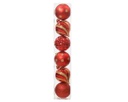 Palline infrangibili mix Natale 15cm - 6 pz