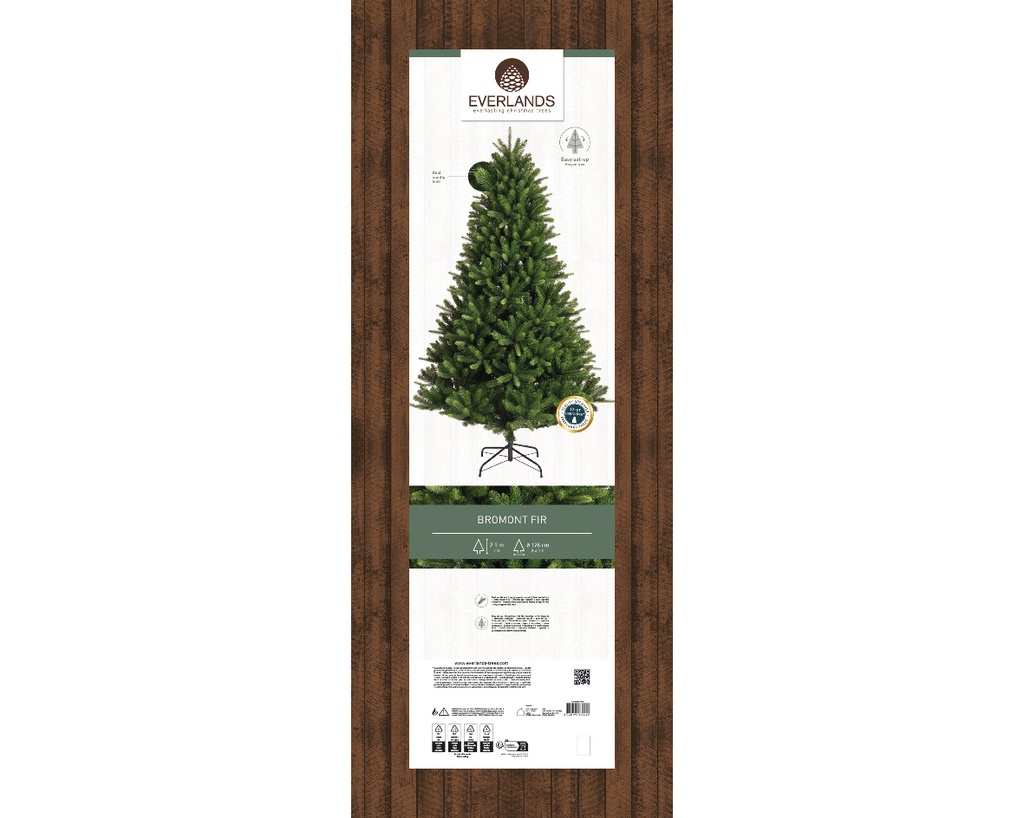 Albero di natale verde 126x210 cm
