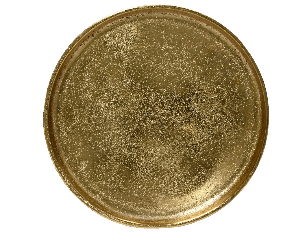 Vassoio decorativo natalizio oro d.30.5cm