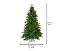 Albero di Natale verde 210x130 cm