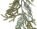 Ghirlanda di neve verde glitterata h. 180cm