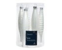 Decorazione in vetro ghiacciolo bianco x 6