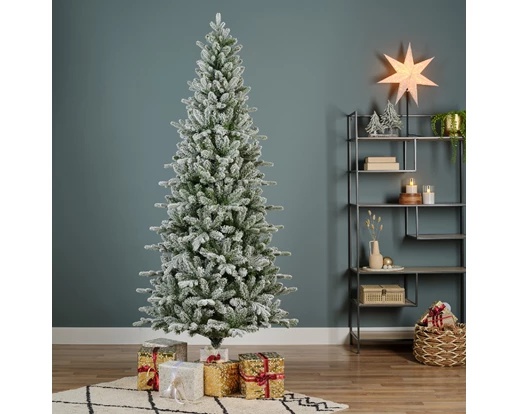 Abete innevato verde/bianco h. 240 cm
