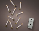 Luci a candela LED fisse 1,5x14 cm 10pz