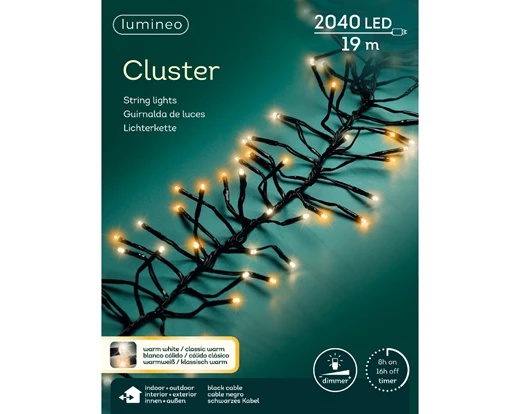 Catena luci LED fisse esterne 1900 cm