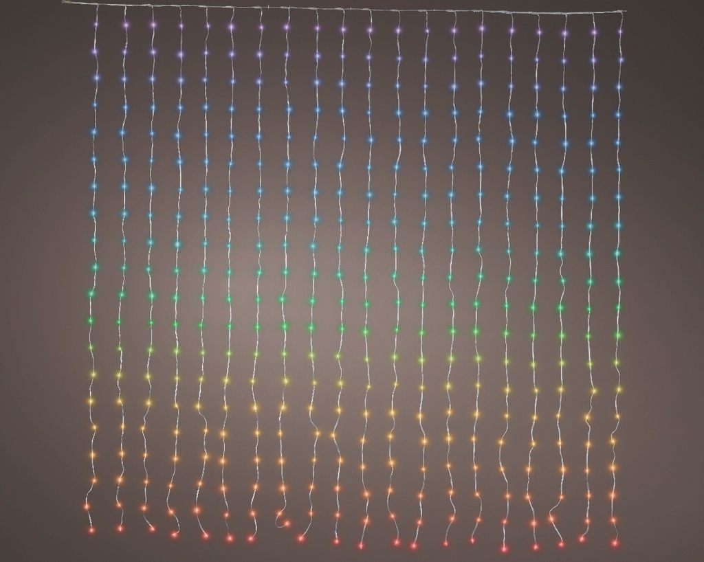 Luci a tenda LED 190x190 cm cambio colore