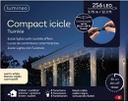 Tenda LED 256 luci 375x60 cm effetto esterno