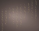 Catena LED icicle 256 luci 375x60 cm
