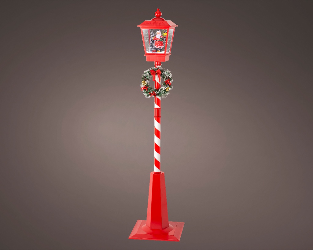 Lanterna LED rossa e bianca h. 180cm