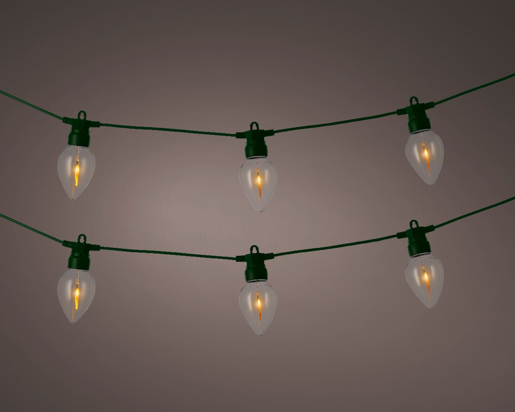 Catena LED effetto fiamma 350x4.7x7 cm