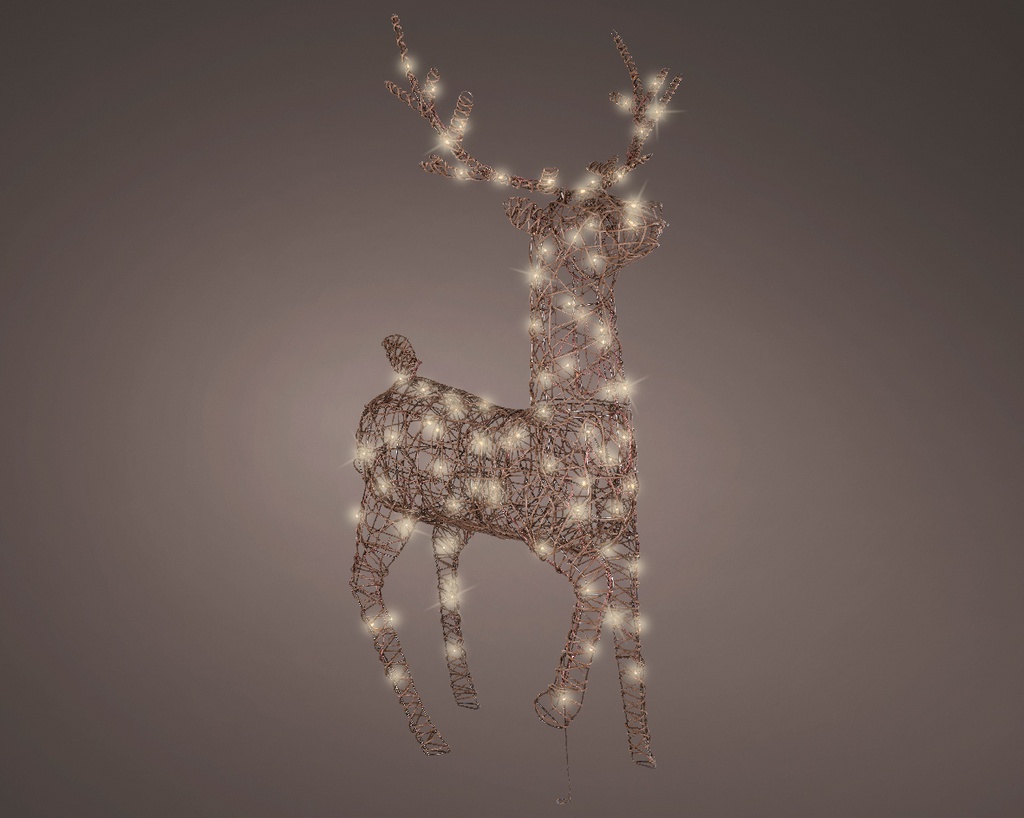 Renna luminosa 96 led 26x86x147 cm