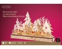 Paesaggio natalizio 10 LED 6x30x19 cm
