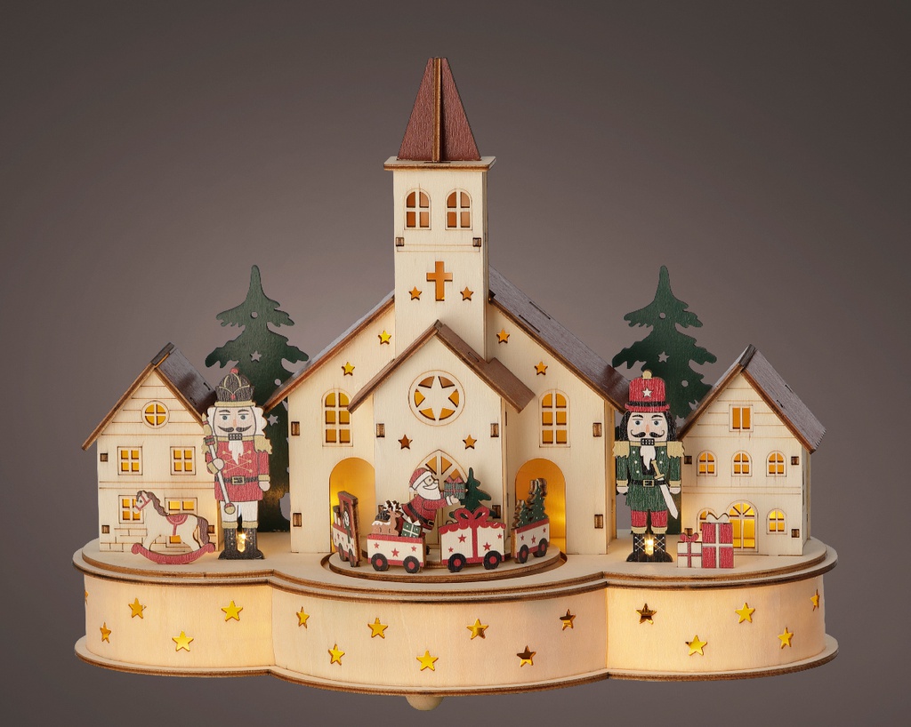 Scenario cattedrale 14x30x24,5 cm con led
