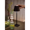 Lampada da tavolo LED 11x37 cm nera