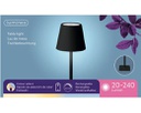 Lampada da tavolo LED 11x37 cm nera
