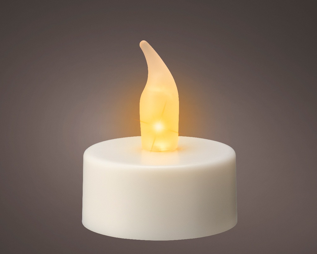 Tealight LED effetto fiamma 3.8x4.6 cm - 6 pz