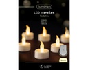 Tealight LED effetto fiamma 3.8x4.6 cm - 6 pz