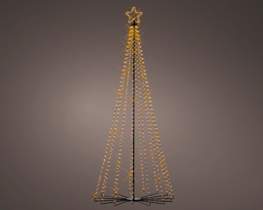 Albero LED cono 100x240 cm, 8 funzioni