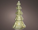 Albero micro LED vetro fisso 15x29,5 cm