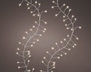 Catena luci LED 24m 1920 led argento/biano caldo