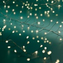 Catena luci LED 24m 1920 led argento/biano caldo