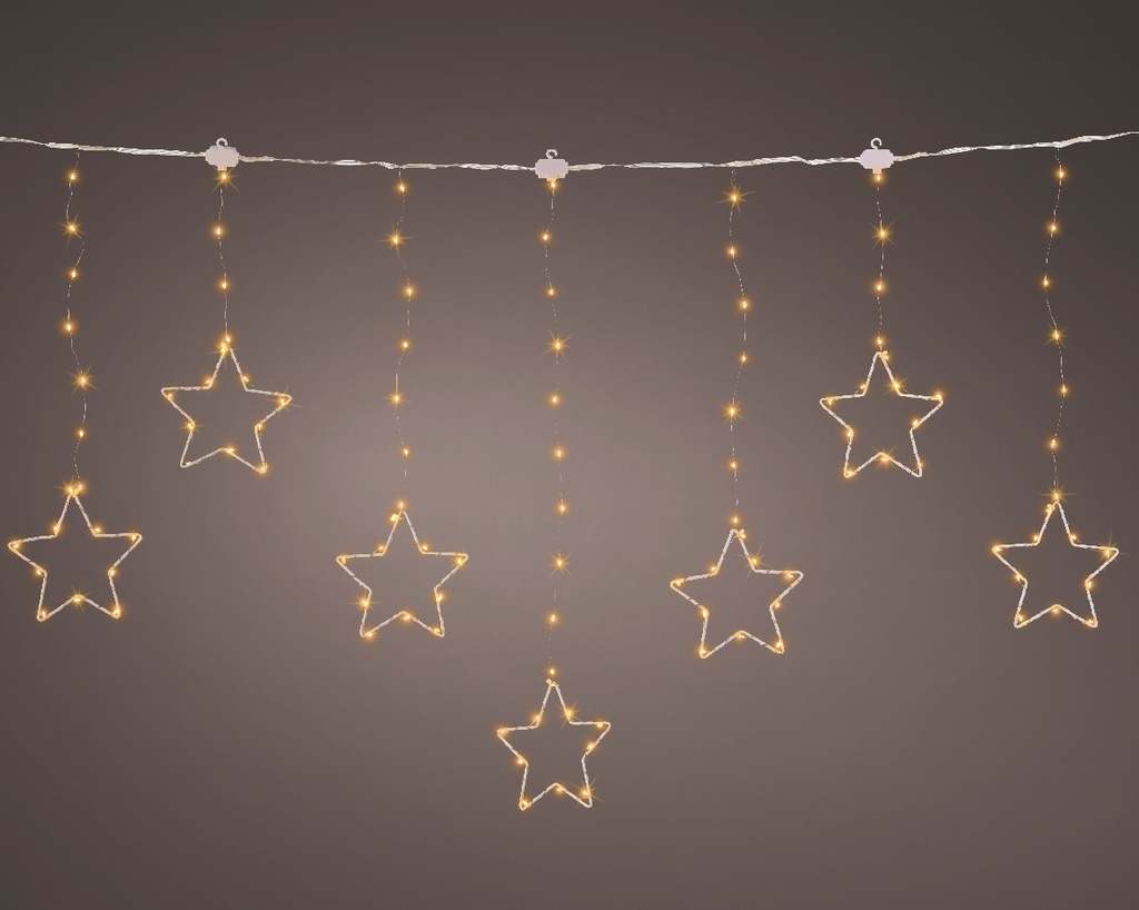 Catena luci LED esterne 120x120x60 cm