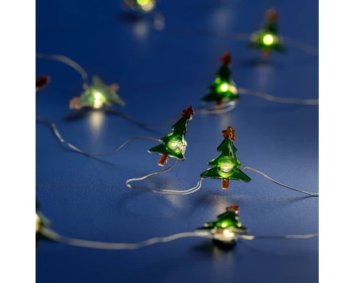 Catena micro LED 190cm 20 luci bianco caldo