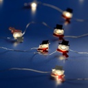 Catena micro LED 190cm 20 luci bianco caldo
